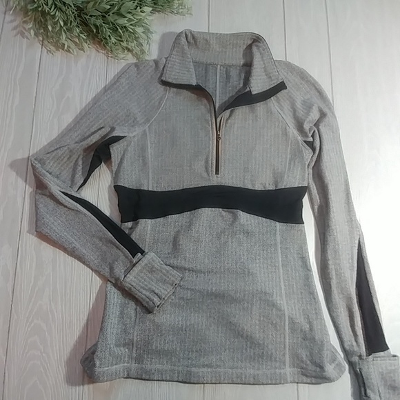lululemon athletica Tops - Lululemon houndstooth  quarter zip top jacket